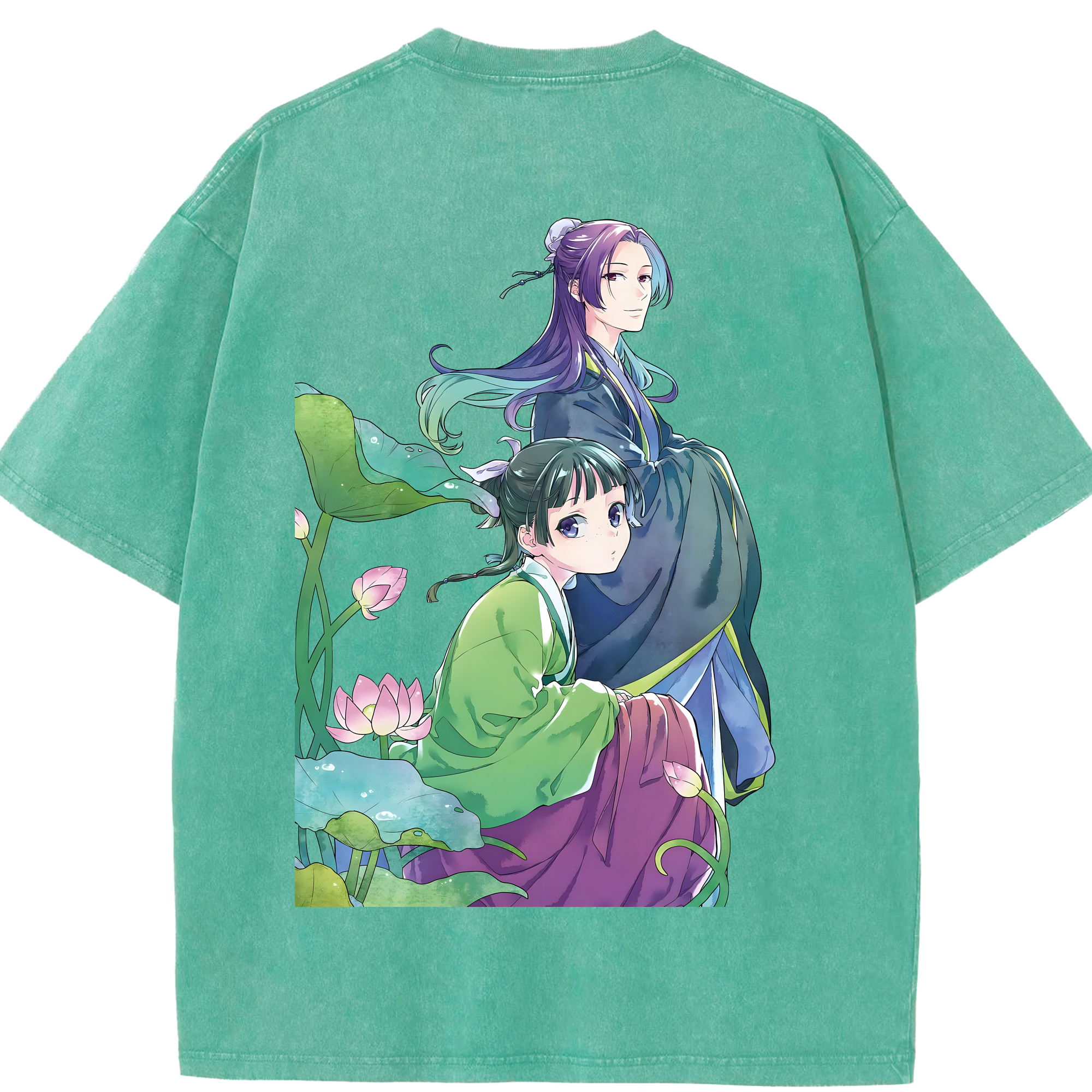 （画像用） 薬屋のひとりごと The Apothecary Diaries 綿100% ヴィンテージ風 半袖Tシャツ（背面プリント）